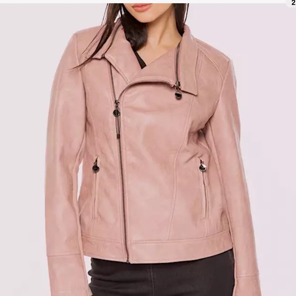 Desigual Blush and Brown Dante Motto Jacket. Multiple sizes